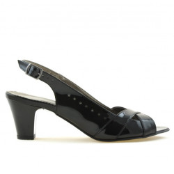 Sandales femme 1204 vernis noir
