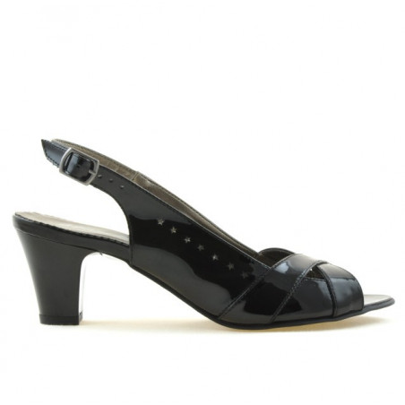 Sandales femme 1204 vernis noir