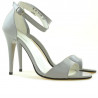 Sandales femme 1238 vernis gris clair