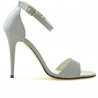 Sandales femme 1238 vernis gris clair