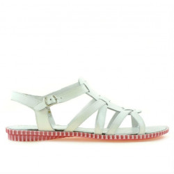 Sandales femme 595 blanc