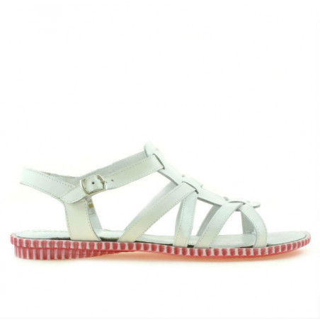 Sandales femme 595 blanc