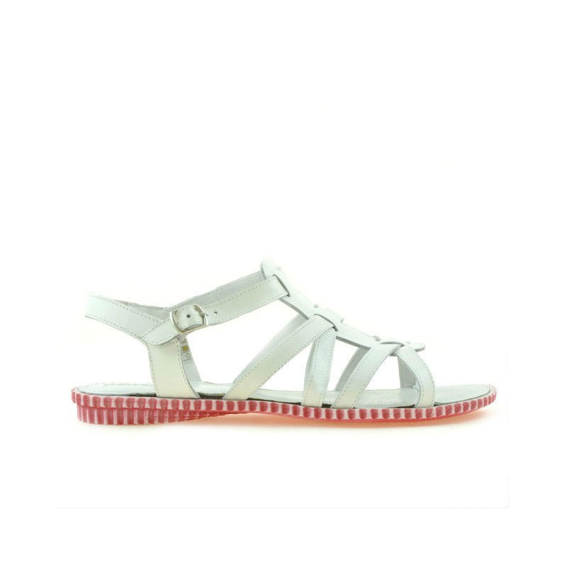 Sandales femme 595 blanc