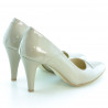 Chaussures élégantes femme 1231 vernis beige