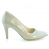 Chaussures élégantes femme 1231 vernis beige
