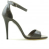 Sandales femme 1238 laqué marron nacré