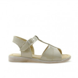 Sandales enfants petits 40c vernis beige