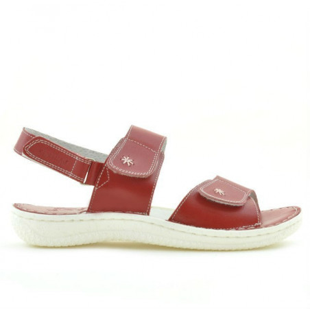 Sandales femme 518 rouge