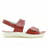 Sandales femme 518 rouge
