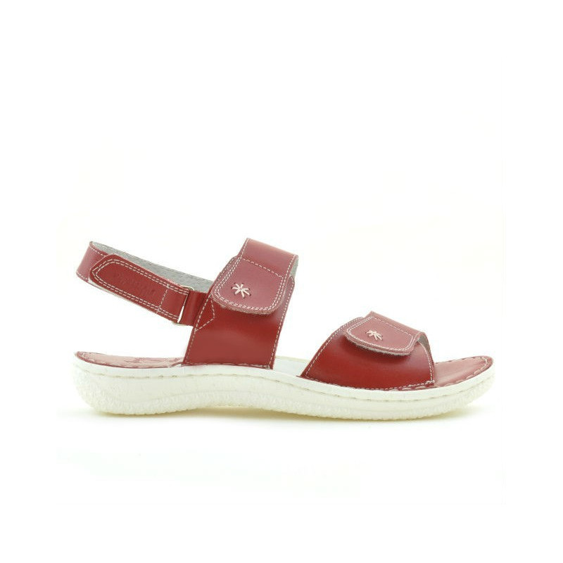 Sandales femme 518 rouge