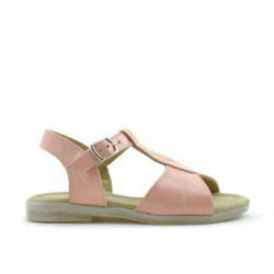 Sandales enfants petits 40c laqué rose