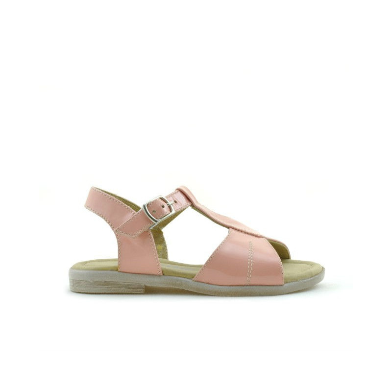 Sandales enfants petits 40c laqué rose