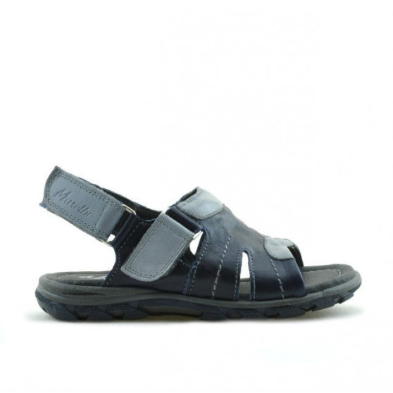 Sandales enfants petits 41c indigo+gris