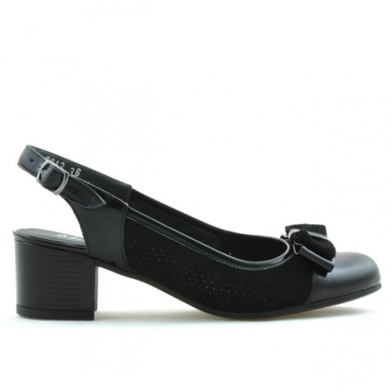 Sandales femme 5013 vernis noir combiné Sandales femme 5013 vernis noir combiné