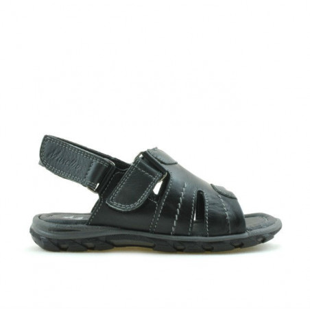 Sandales enfants petits 41c noir+gris