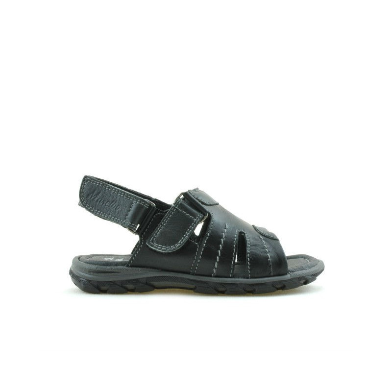 Sandales enfants petits 41c noir+gris