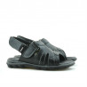 Sandales enfants petits 41c noir+gris