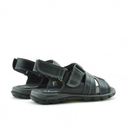 Sandales enfants petits 41c noir+gris