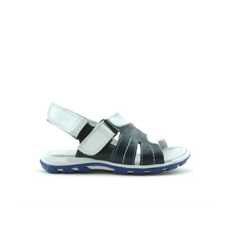 Sandales enfants petits 41c indigo+blanc