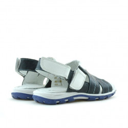 Sandales enfants petits 41c indigo+blanc