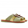 Sandales femme 5008 marron+rouge