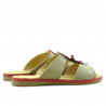 Sandales femme 5008 marron+rouge