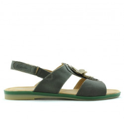 Sandales femme 5009 vert nacré