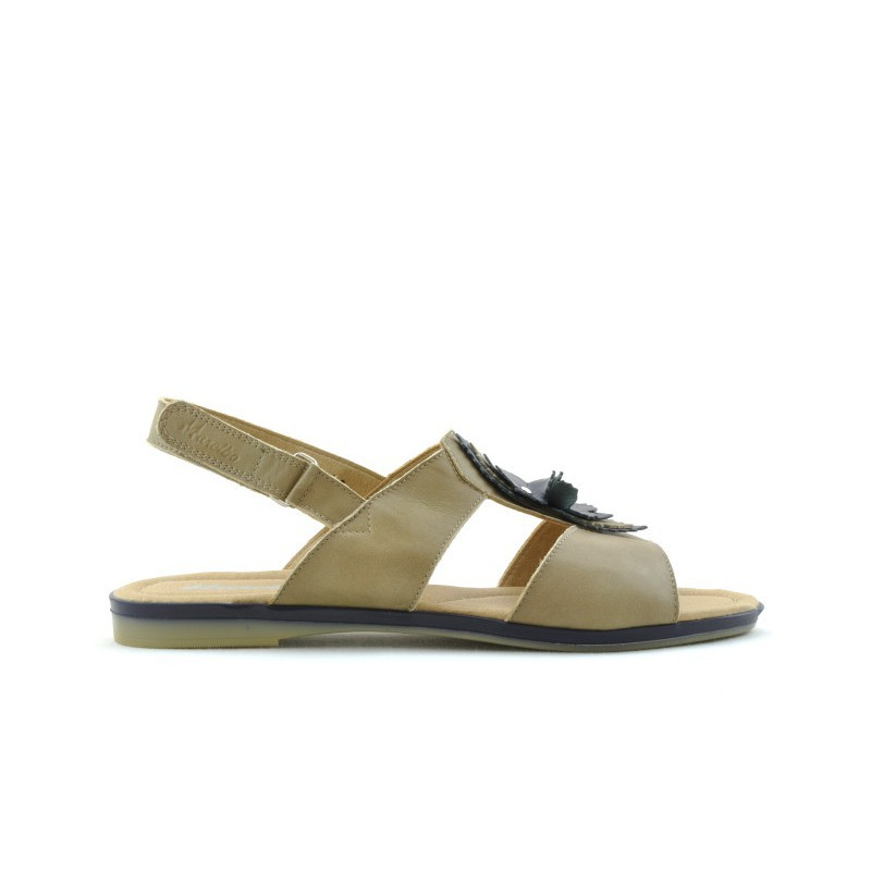 Sandales femme 5009 marron+indigo