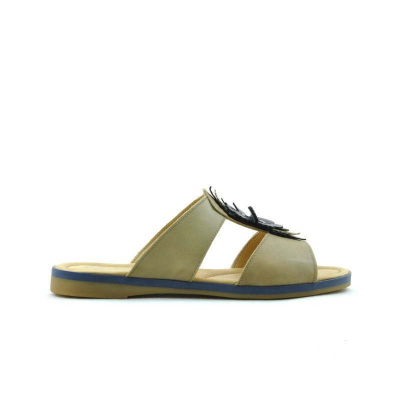 Sandales femme 5008 marron+indigo