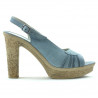 Sandales femme 597 bleu velours