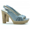 Sandales femme 597 bleu velours