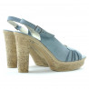 Sandales femme 597 bleu velours