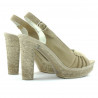 Sandales femme 597 velours sable