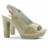 Sandales femme 597 velours sable