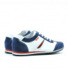 Chaussures enfants 136 indigo velours+blanc