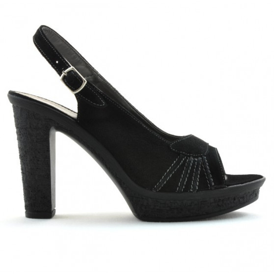 Sandales femme 597 noir velours Sandales femme 597 noir velours