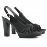 Sandales femme 597 noir velours