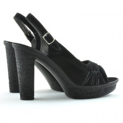 Sandales femme 597 noir velours