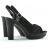 Sandales femme 597 noir velours