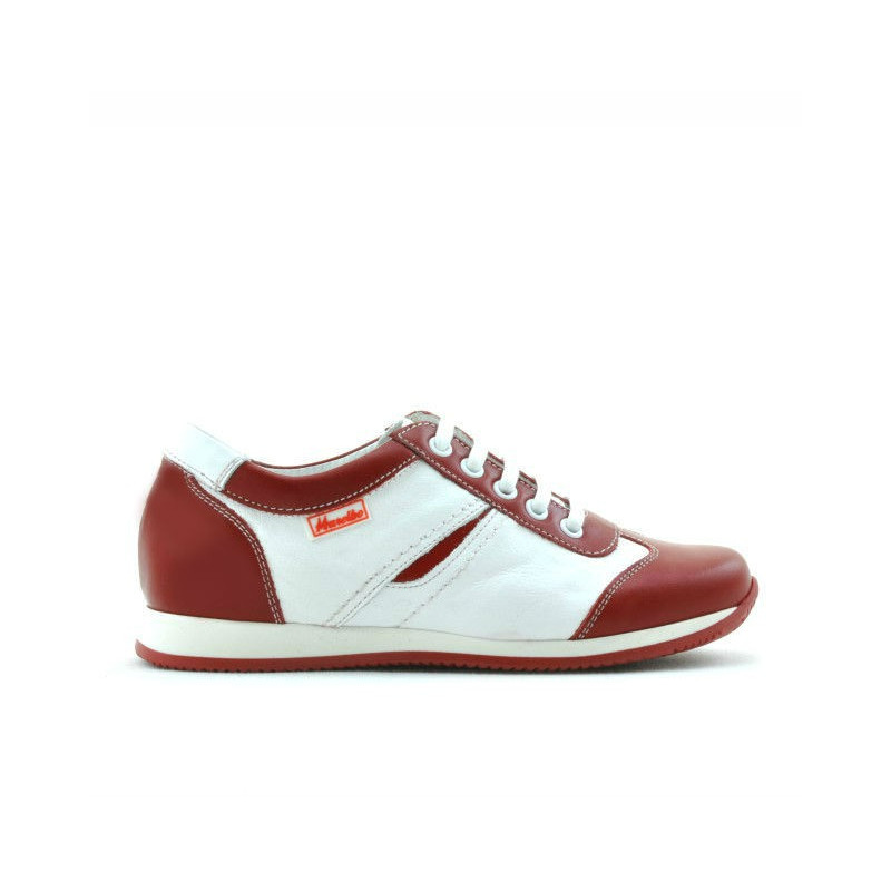 Chaussures enfants 136 rouge+blanc