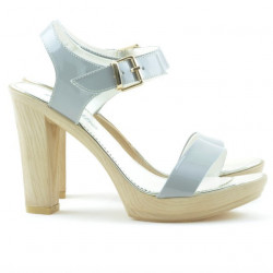 Sandales femme 5022 vernis gris
