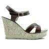 Sandales femme 5021 vernis bordeaux