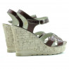 Sandales femme 5021 vernis bordeaux