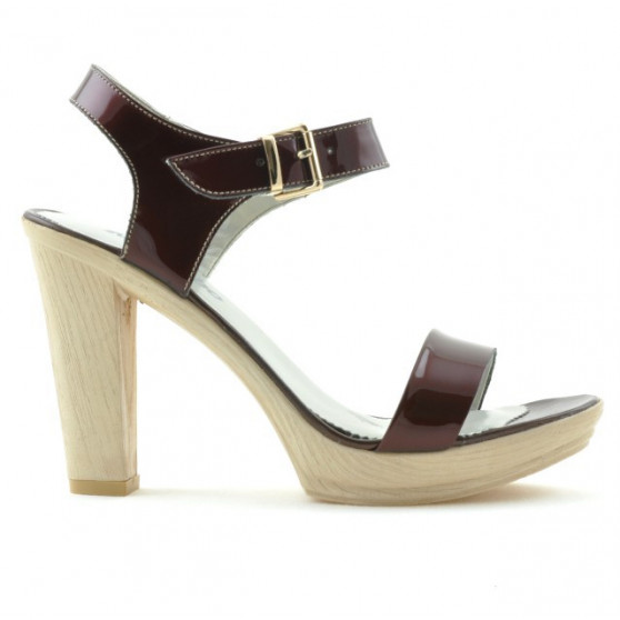 Sandales femme 5022 vernis bordeaux Sandales femme 5022 vernis bordeaux