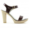 Sandales femme 5022 vernis bordeaux