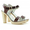 Sandales femme 5022 vernis bordeaux
