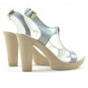 Sandales femme 5018 verni argenté