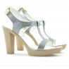 Sandales femme 5018 verni argenté