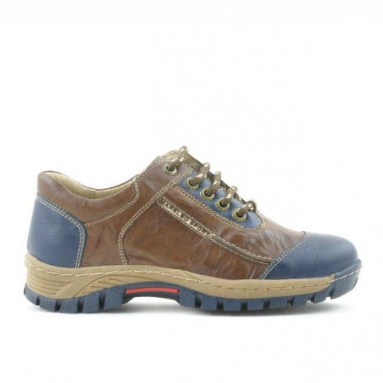 Chaussures enfants 137 indigo+marron Chaussures enfants 137 indigo+marron