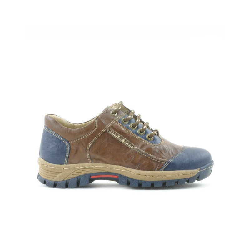 Chaussures enfants 137 indigo+marron
